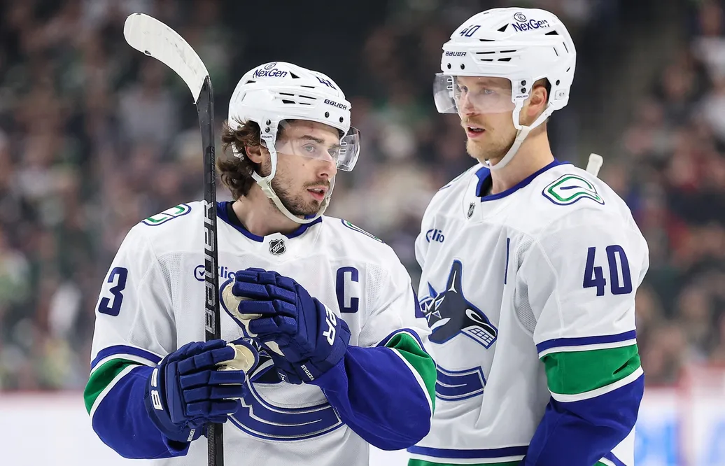 Quinn Hughes och Elias Pettersson har varit skadade