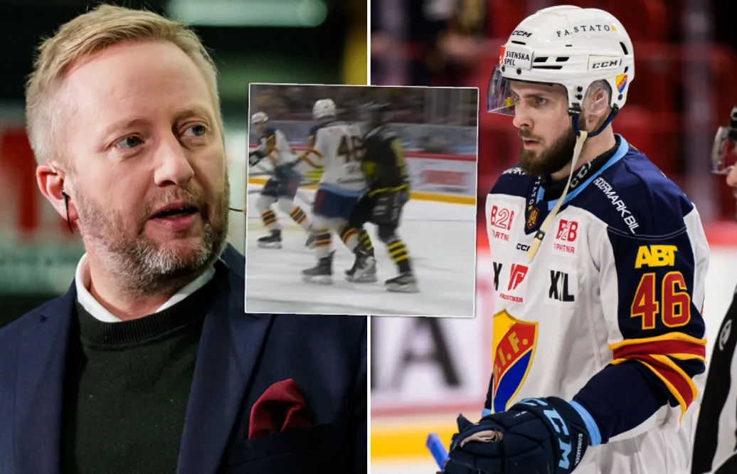 Fredrik Söderström sågar Albin Grewe efter matchstraffet i Stockholmsderbyt