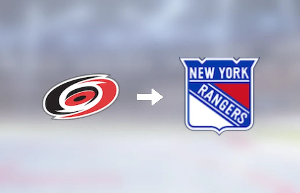 Förre Carolina Hurricanes-spelaren klar för spel i New York Rangers