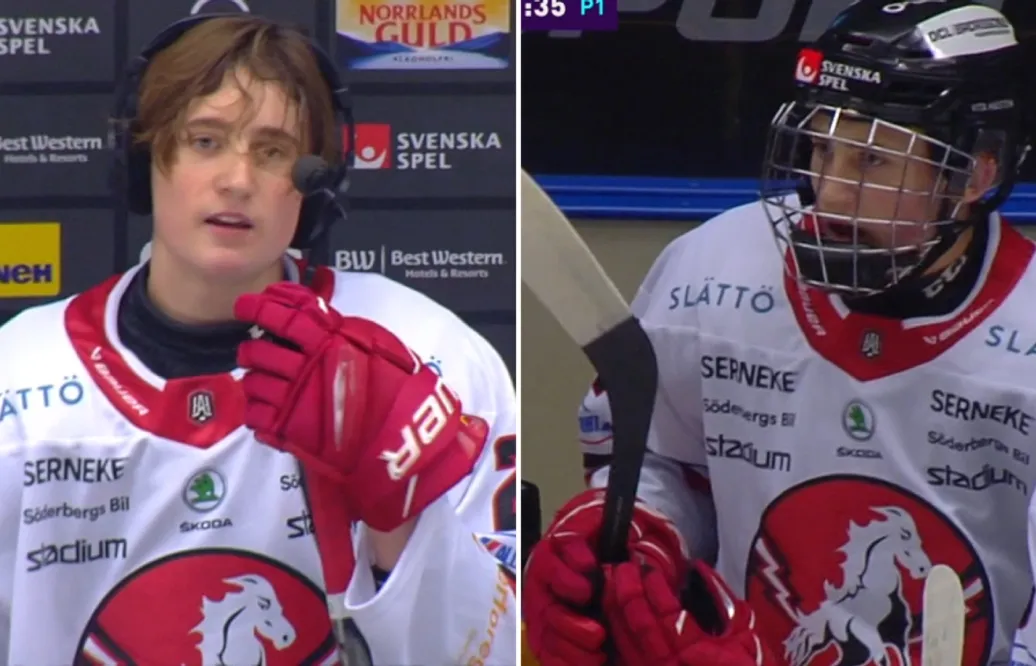 Här skriver Douglas Flygt historia – yngste forwarden i svensk elithockey