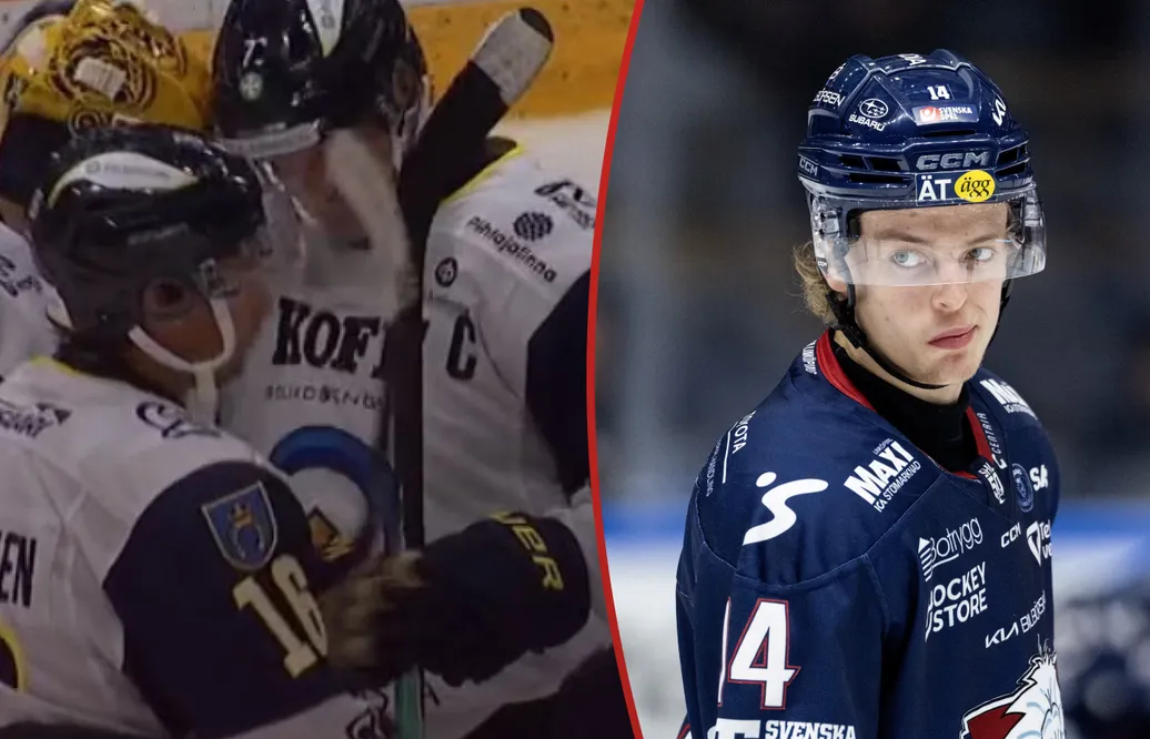 LHC föll mot finländskt motstånd. 
Foto: Sportbladet/skärmklipp/Bildbyrån 
