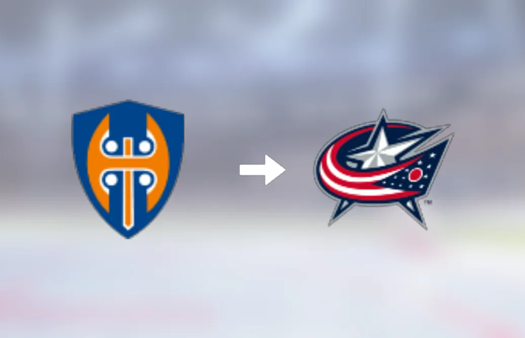 Forwarden Joona Luoto är nu klar för spel i Columbus Blue Jackets