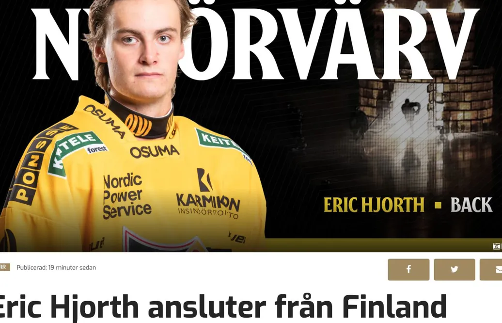 Eric Hjorth klar för AIK