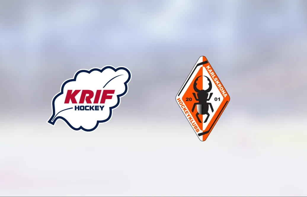 Alexander Heiver gjorde två mål när Karlskrona vann mot KRIF