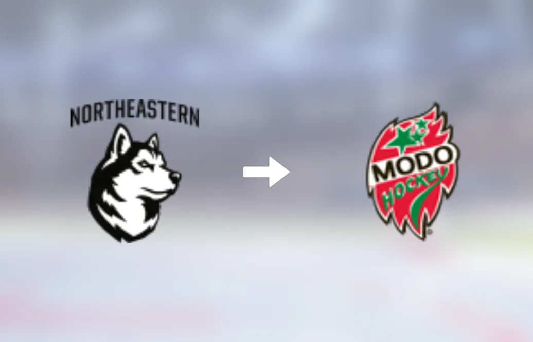Förre Northeastern University-spelaren klar för spel i MoDo Hockey