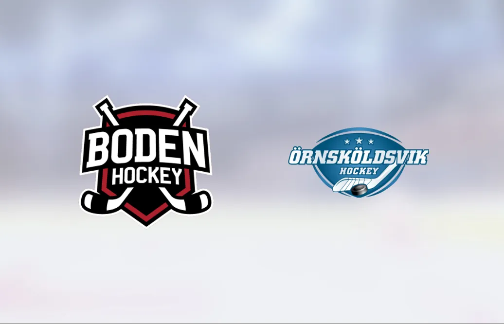 Ö-vik Hockey J18 slog IF Boden i måljämn match i Björknäshallen
