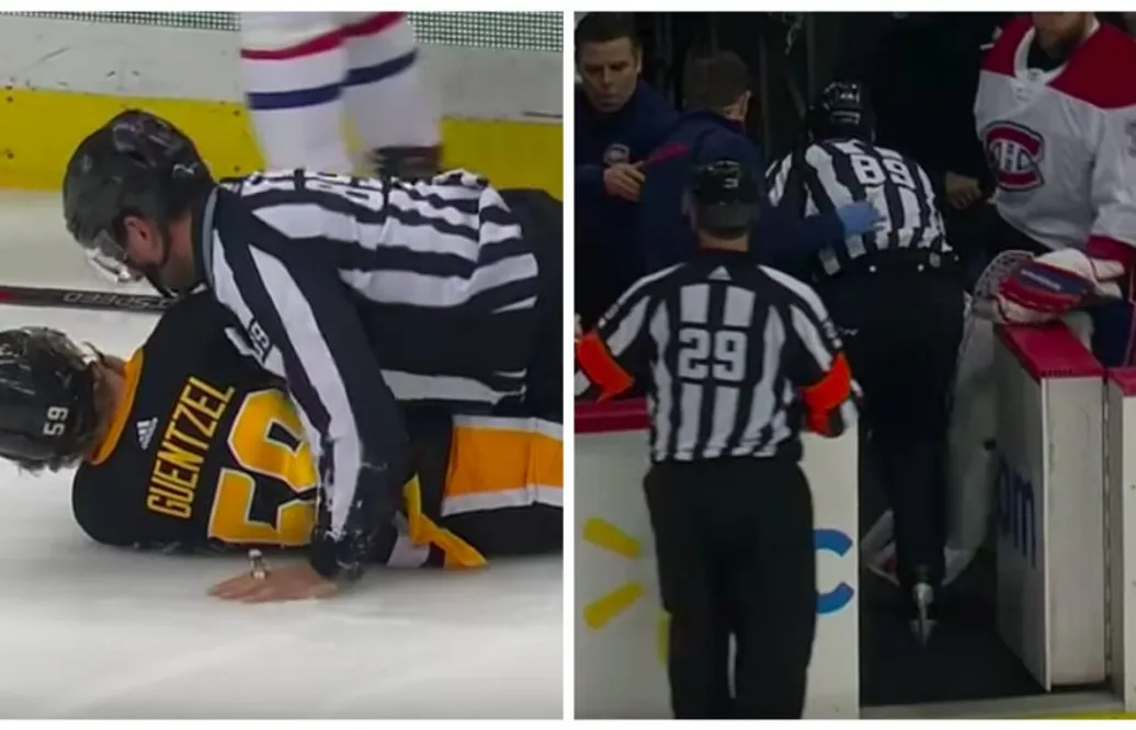 NHL-domarens mardrömsmatch – tacklad och skuren