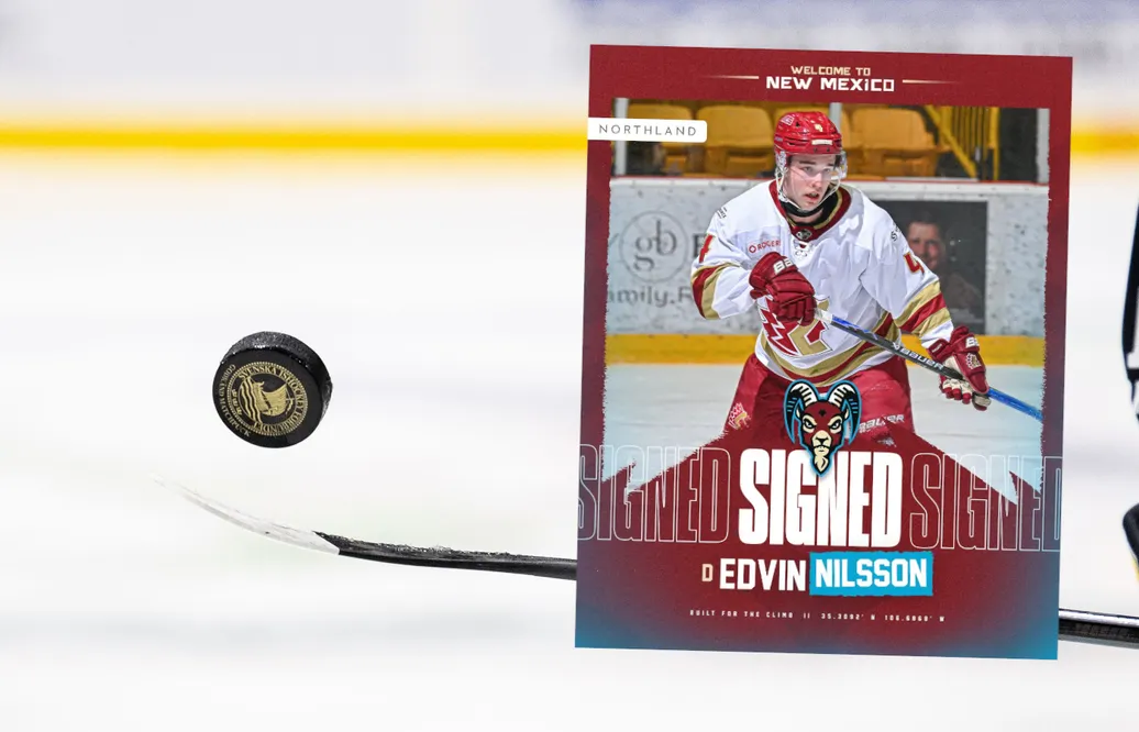 Edvin Nilsson är klar för spel i New Mexico.