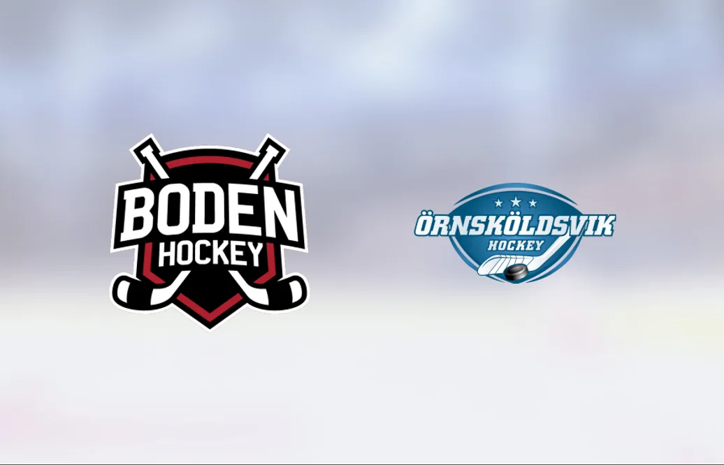 Ö-vik Hockey J18 besegrade Boden med knapp marginal