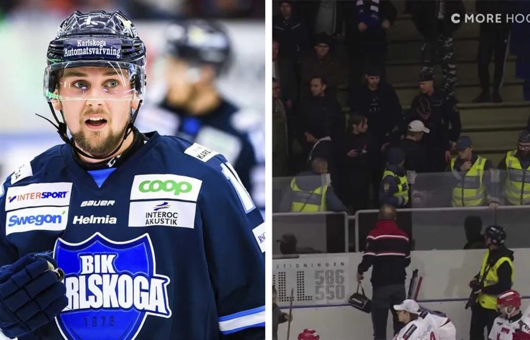 Han blev matchjälte – sedan krossade någon plexiglaset