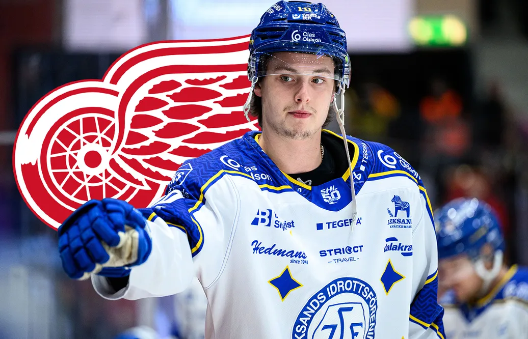 Anton Johansson kommer att göra debut i Detroit Red Wings under natten. 