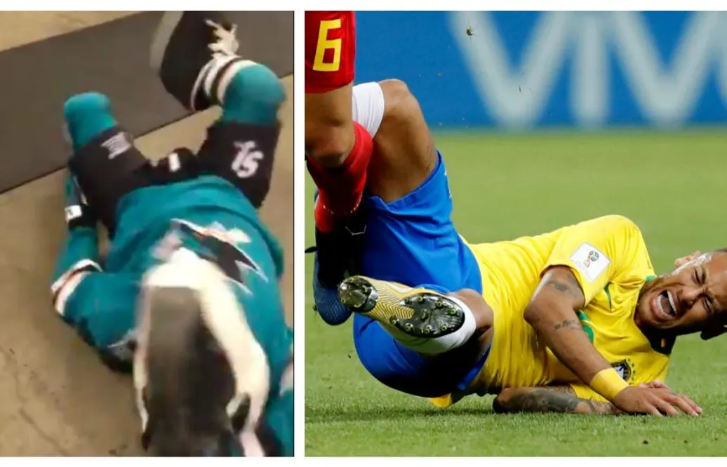 VIDEO: Maskotens brutala hån av Neymar