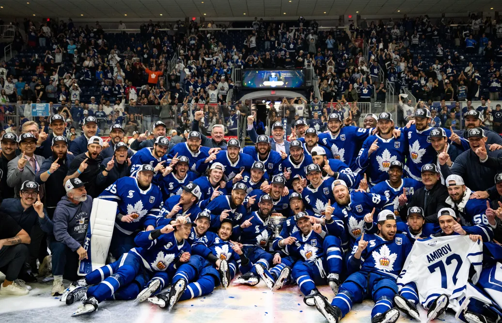 Toronto Marlies är Calder Cup-mästare i AHL 2026. Foto: The Canadian Press/Alamy Live News