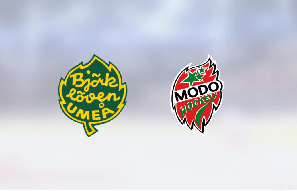 Björklöven vann toppmötet mot Modo Hockey med 8-1