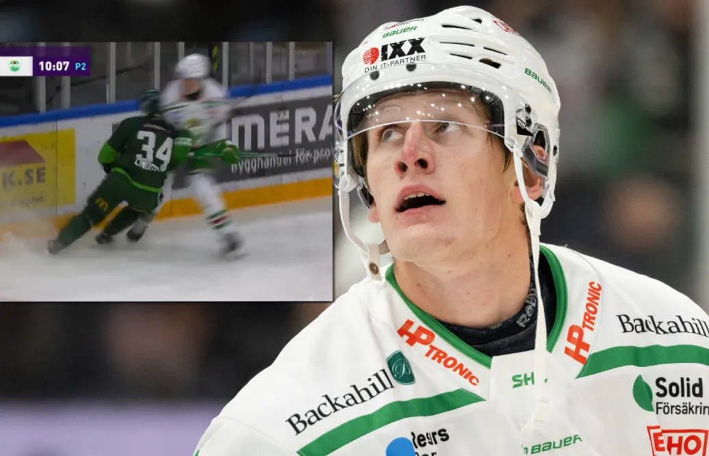 Adam Edström får matchstraff direkt i återkomsten till Rögle