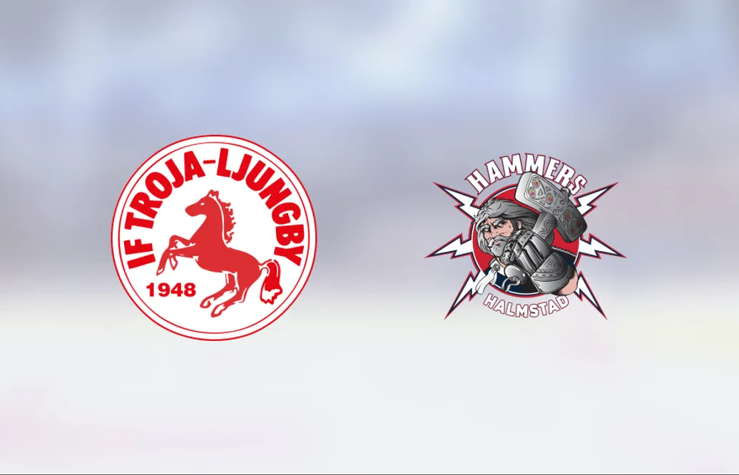Troja/Ljungby avgjorde tät match mot Halmstad i tredje perioden
