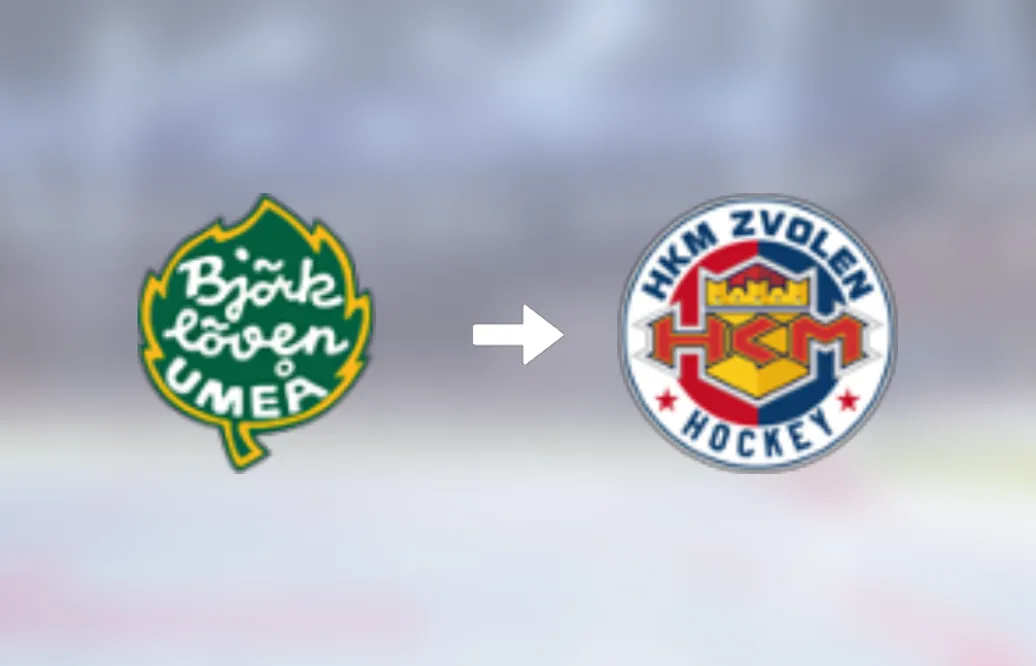 Förre Björklöven-spelaren klar för spel i HKM Zvolen