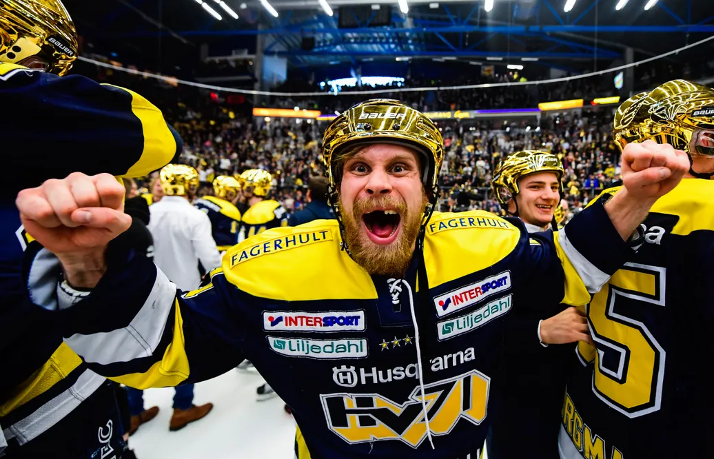 Mattias Tedenby efter SM-guldet 2017.
Foto: Bildbyrån