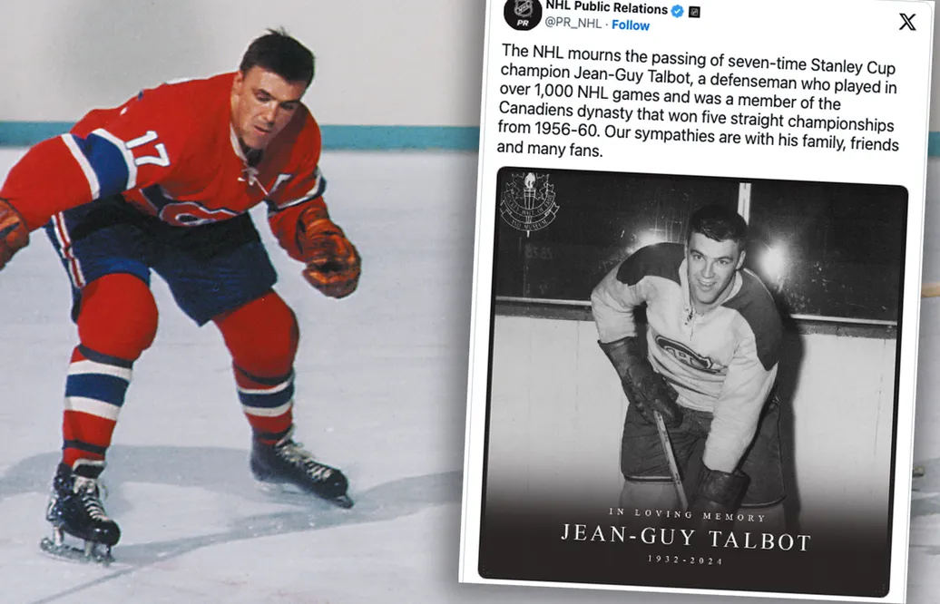 NHL-legendaren, Jean-Guy Talbot, död, 91 år gammal