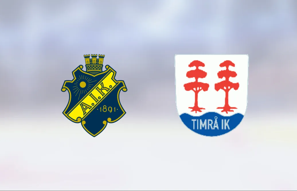 Ryck i sista perioden avgjorde för AIK hemma mot Timrå J20