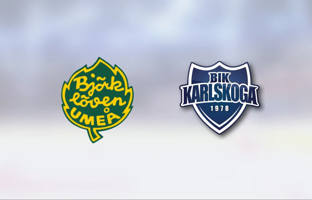 Jubel för BIK Karlskoga J20 efter seger sammanlagt mot Björklöven