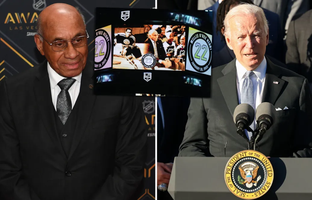 Willie O'Ree ska hyllas av USA:s president Joe Biden