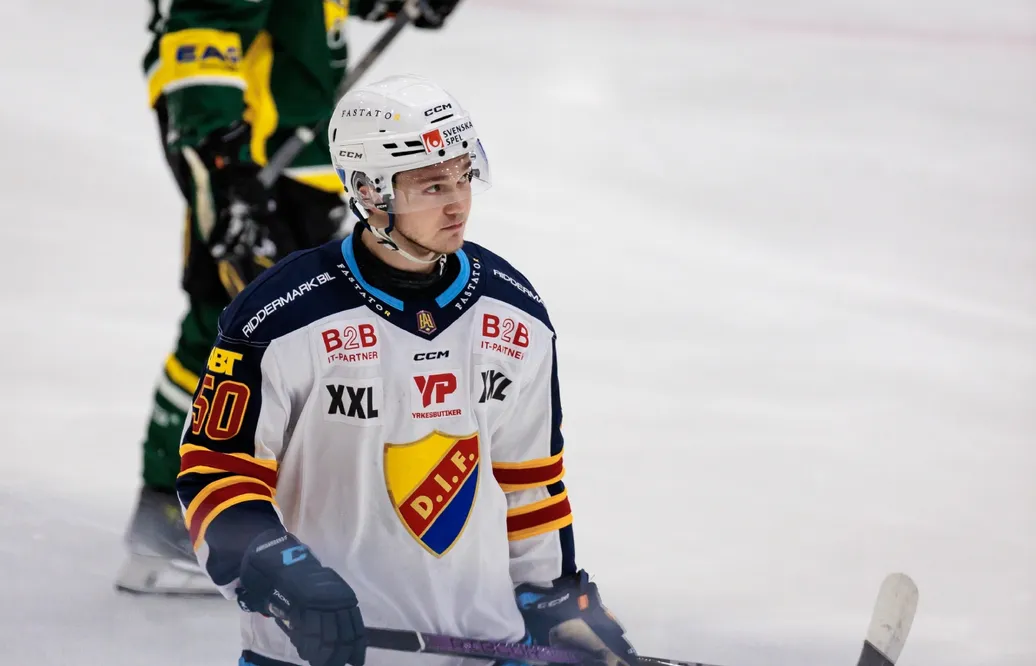 Oscar Lundin gjorde åtta matcher för Djurgården i Hockeyallsvenskan.