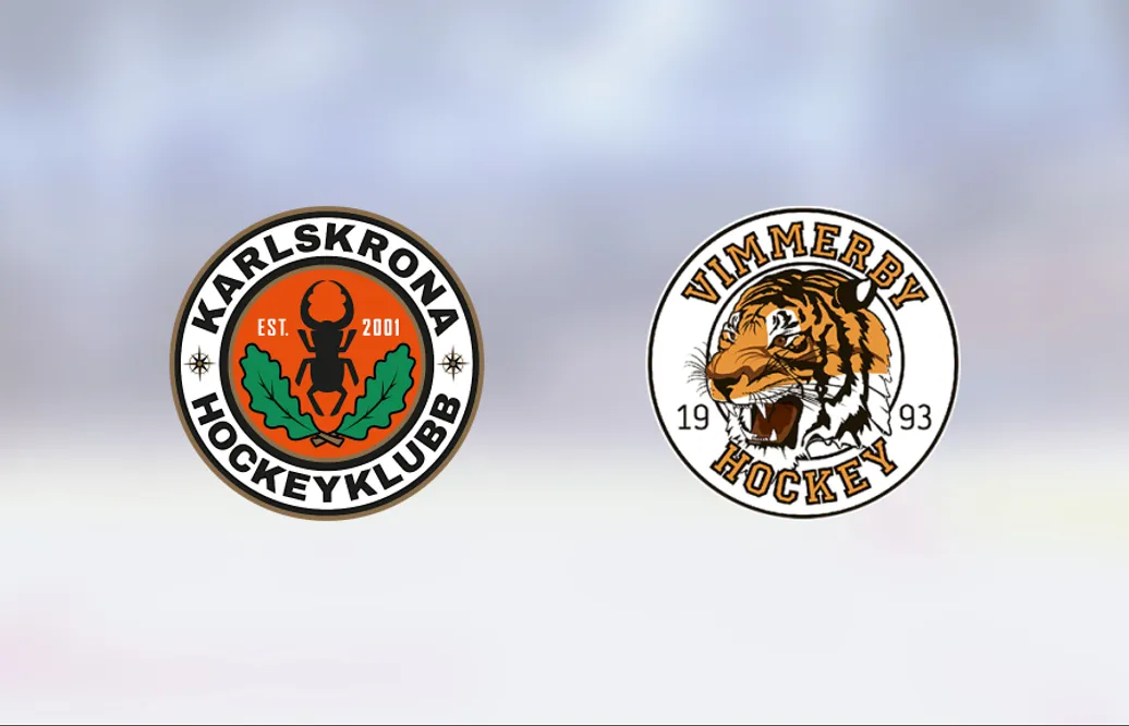 Karlskrona nollade Vimmerby och vann med 2-0