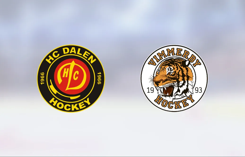 Anton Carlsson tvåmålsskytt för Vimmerby HC i segern mot Dalen