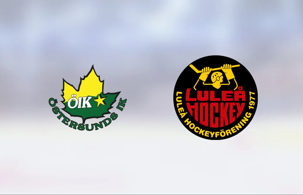Luleå slog Östersunds IK i måljämn match i Klanghallen