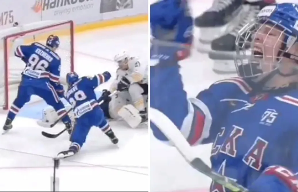 TV: Här sätter Matvej Mitjkov sina första KHL-mål