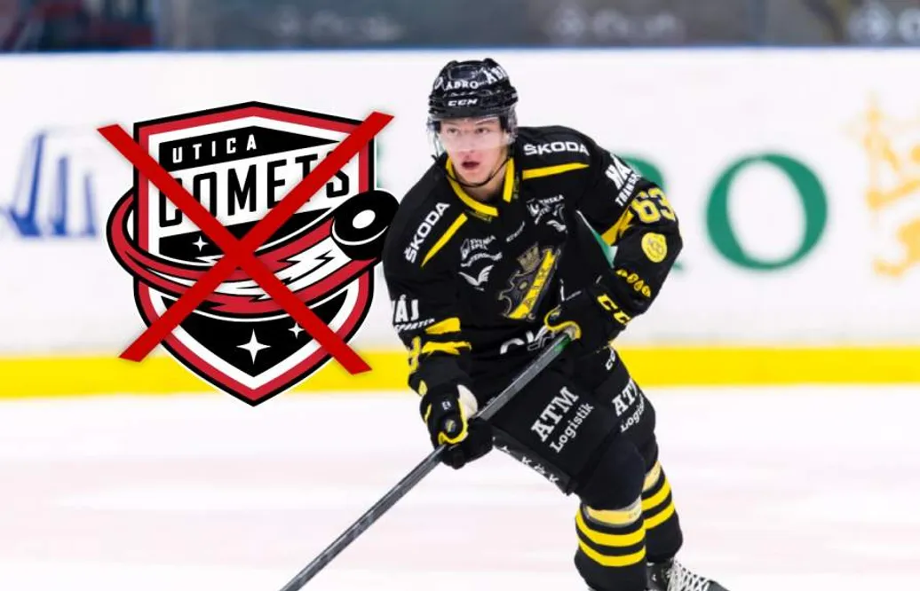 Filip Bratt bryter med Utica Comets
