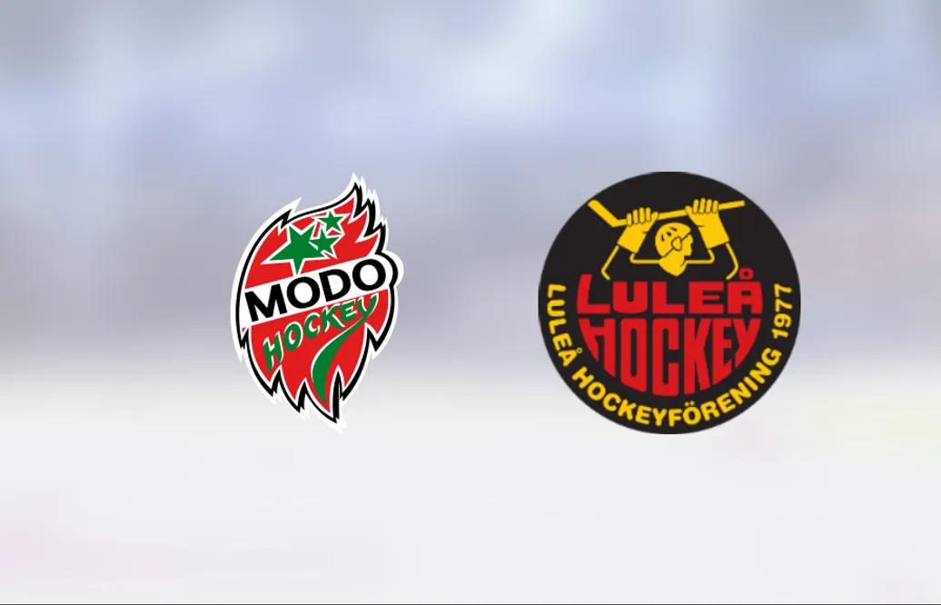 Lindeberg och Lindmark matchvinnare borta mot Modo Hockey