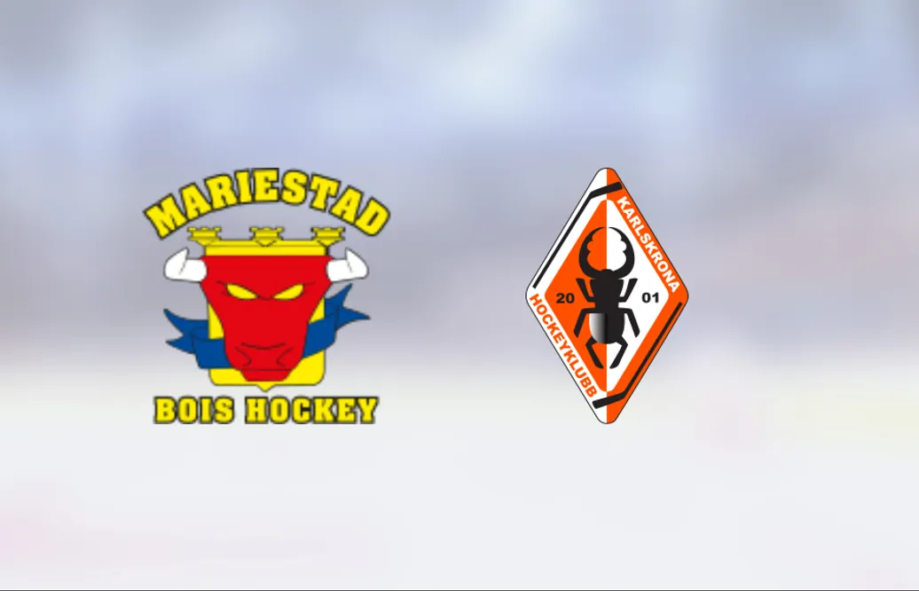 Oliver Kandergård matchhjälte när Mariestad vann mot Karlskrona