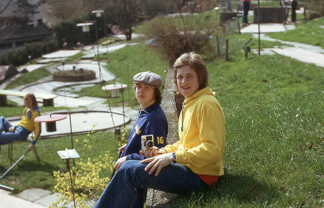 Här med Bo Berglund under JVM 1975.