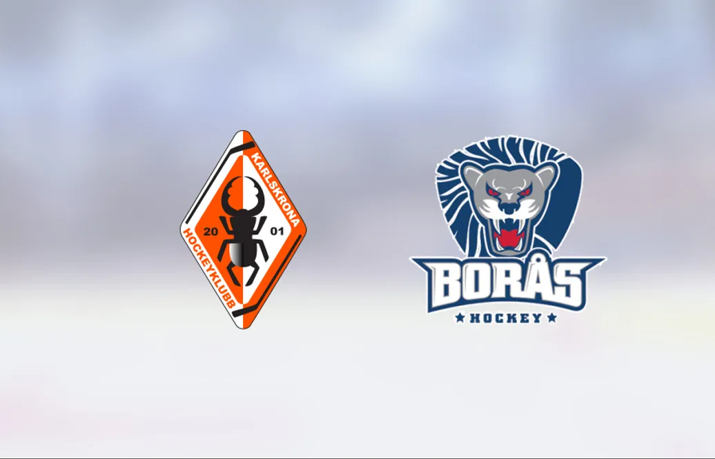 Mikael Roslund gjorde två mål när Karlskrona vann mot Borås