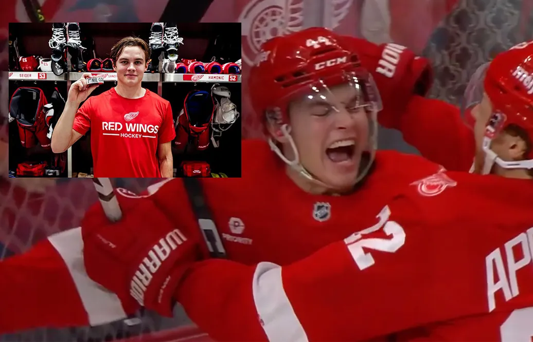 Sandin-Pellikkas vilda glädje - efter första NHL-målet