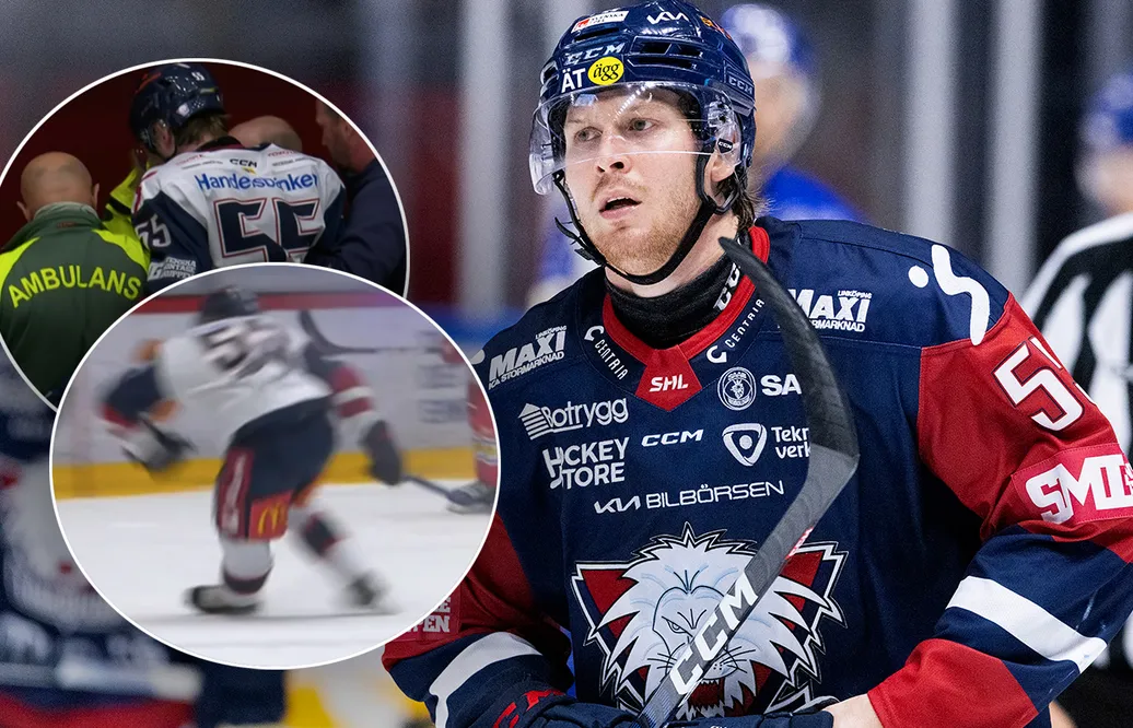 Otäcka bilderna: Arvid Aronsson utgick efter smällen