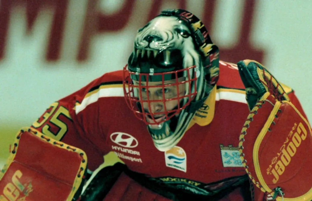 Luleås målvaktsfantom – Old School Hockey Jarmo Myllys
