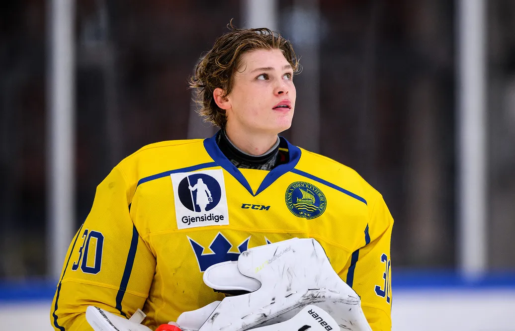 Hugo Laring i U17-landslaget 2022