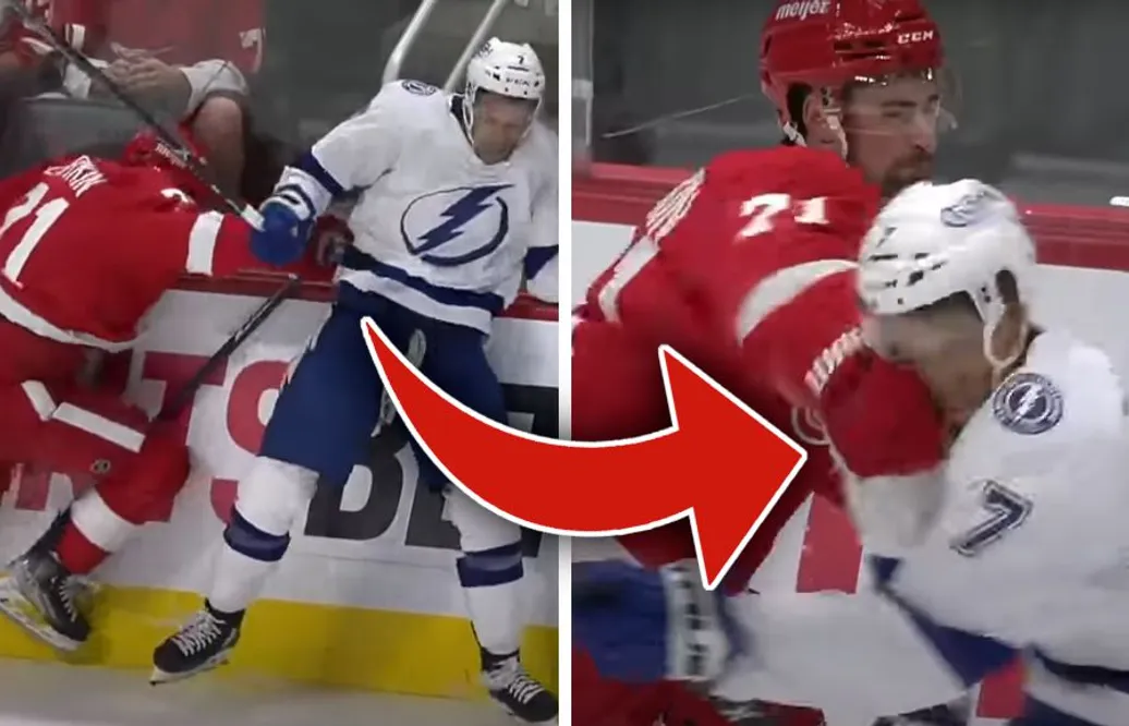 Dylan Larkin stängs av efter tjuvsmällen