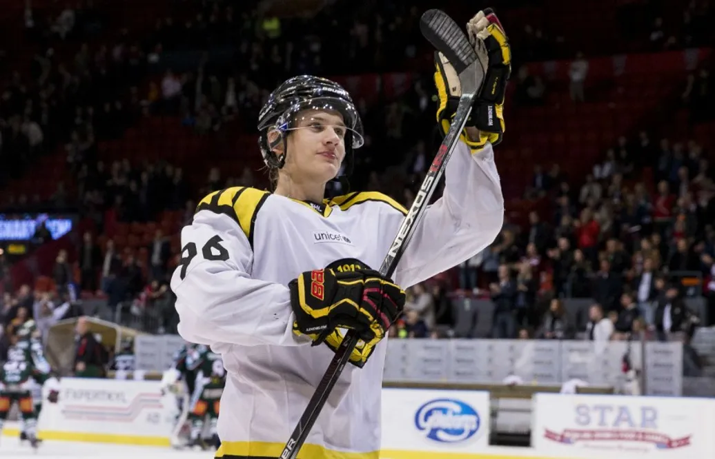 Han utsågs till bästa forward i svensk hockey