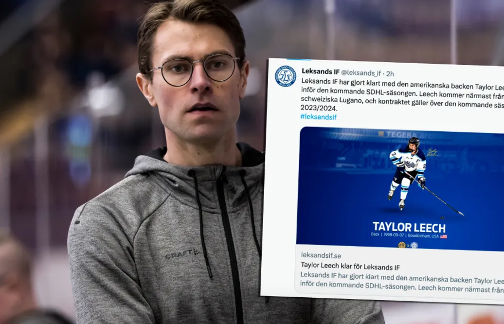 Taylor Leech klar: "Kommer till Leksand för att vinna"
