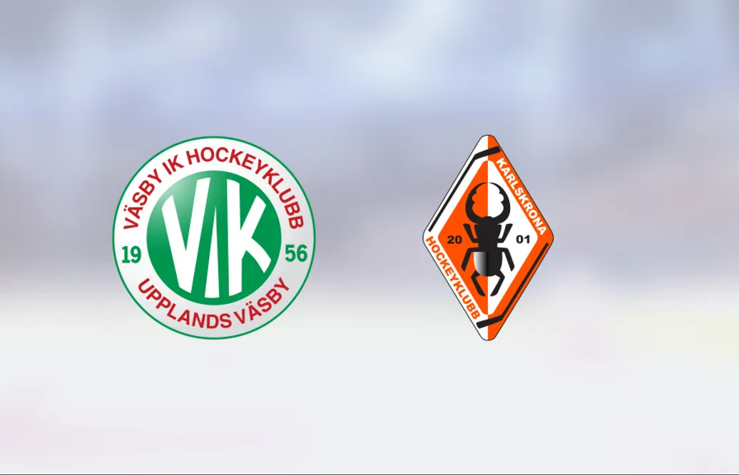 Väsby vann toppmötet mot Karlskrona med 2-0