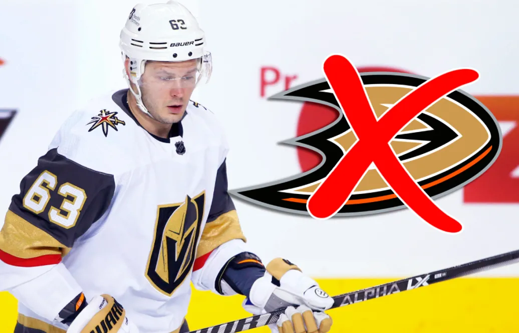 NHL stoppar Jevgenij Dadonovs trejd till Anaheim Ducks