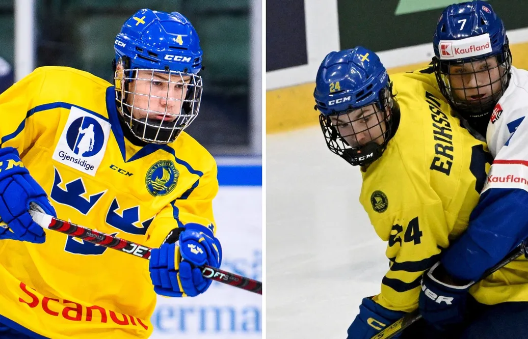 Leo Sahlin Wallenius och Linus Eriksson rankas i första rundan av NHL-draften