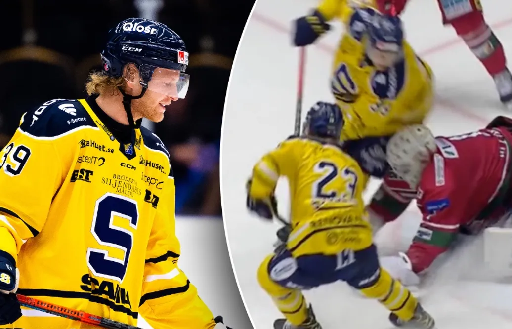 TV: Fick matchstraff för tackling mot huvudet – på målvakten