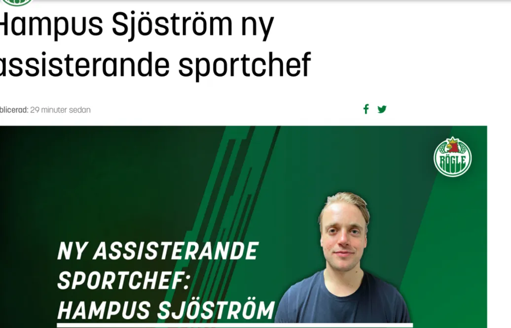 KLART: Rögle plockar in ny ledare