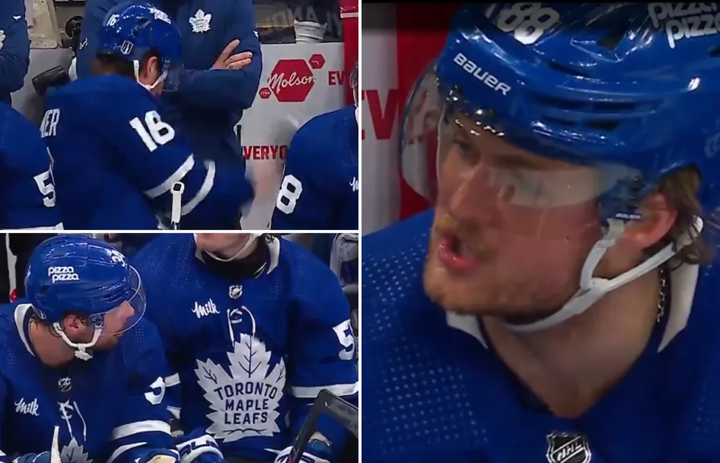 Nylander, Matthews och Marners ordväxling i båset: “Stop fucking crying”