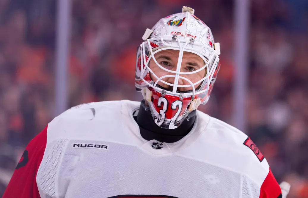 Brandon Bussi har varit ett bra stöd till Frederik Andersen. Foto: AP Photo/Chris Szagola